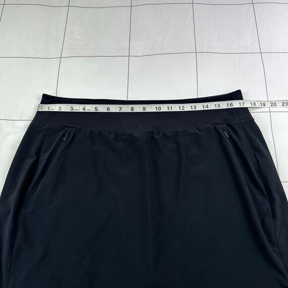 Athleta Skort Womens 14 Black Soho Golf Pull On Athletic Travel Minimalist Sport - Picture 8 of 10